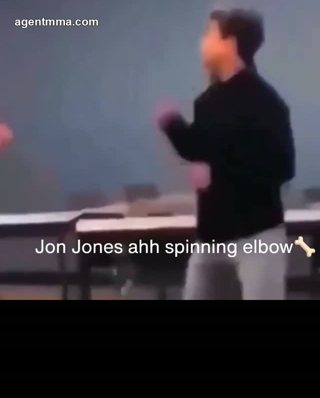 Combattant de rue non identifié place un coude tournoyant dans une vidéo virale rappelant la technique de Jon Jones