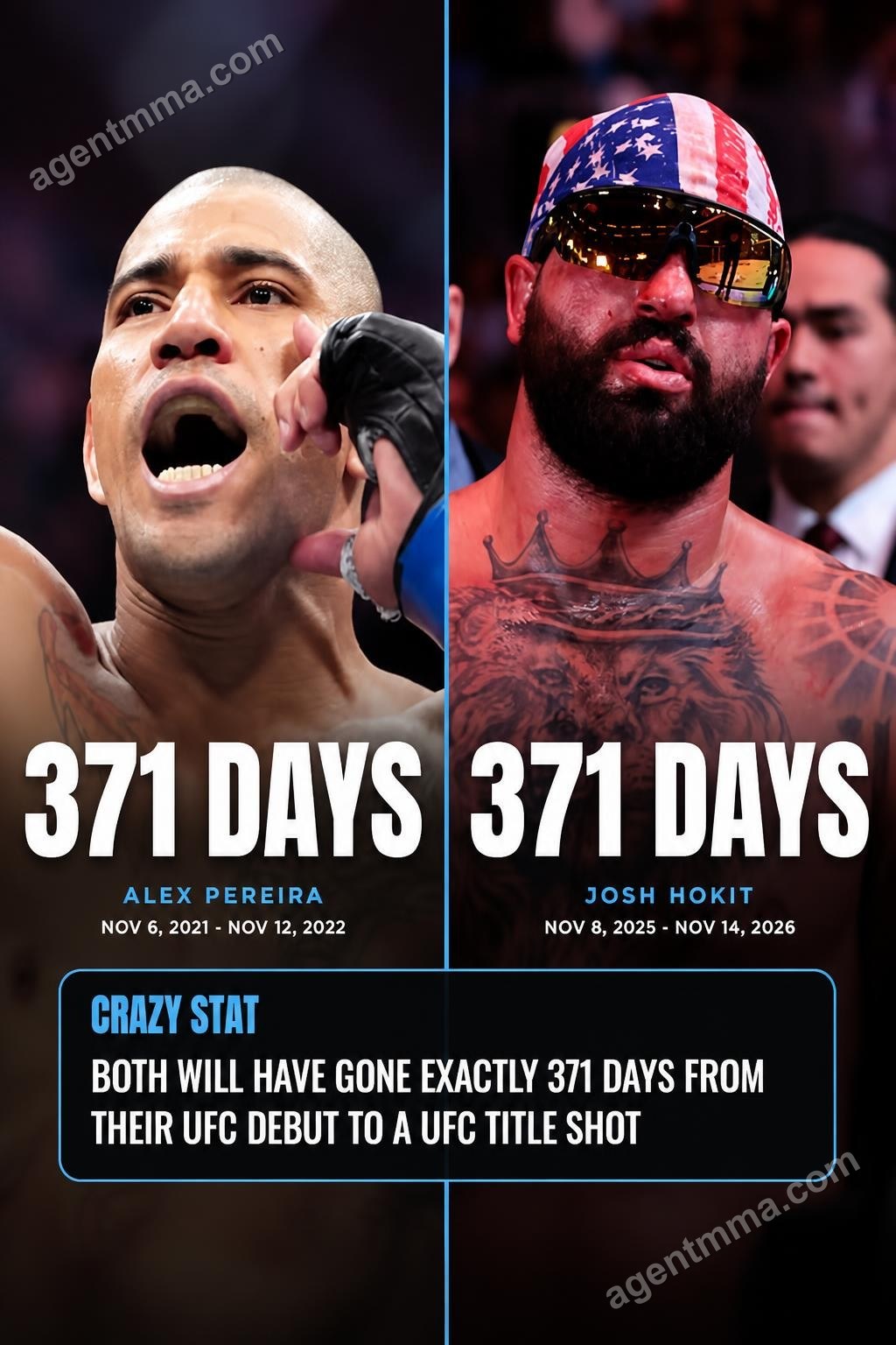Josh Hokit to challenge Ciryl Gane for heavyweight title at UFC 334, 371 days after debut