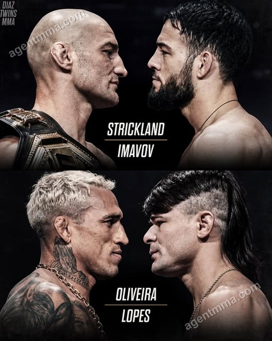 UFC 335 Supostamente Busca Strickland vs Imavov como Luta Principal com Oliveira na Co-Principal