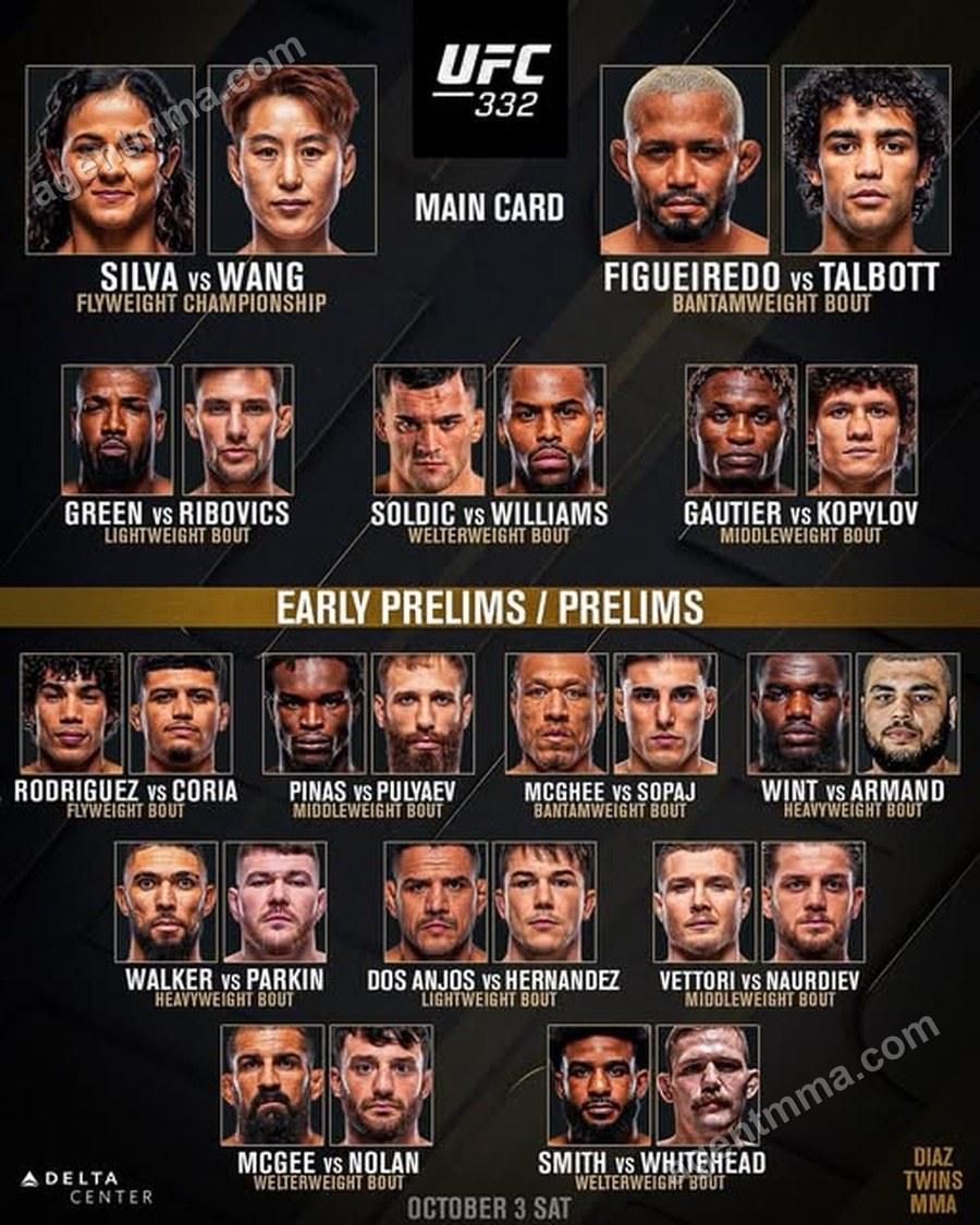 Card Completo do UFC 332 Anunciado com Combate de Campeonato Peso Mosca Silva vs Wang