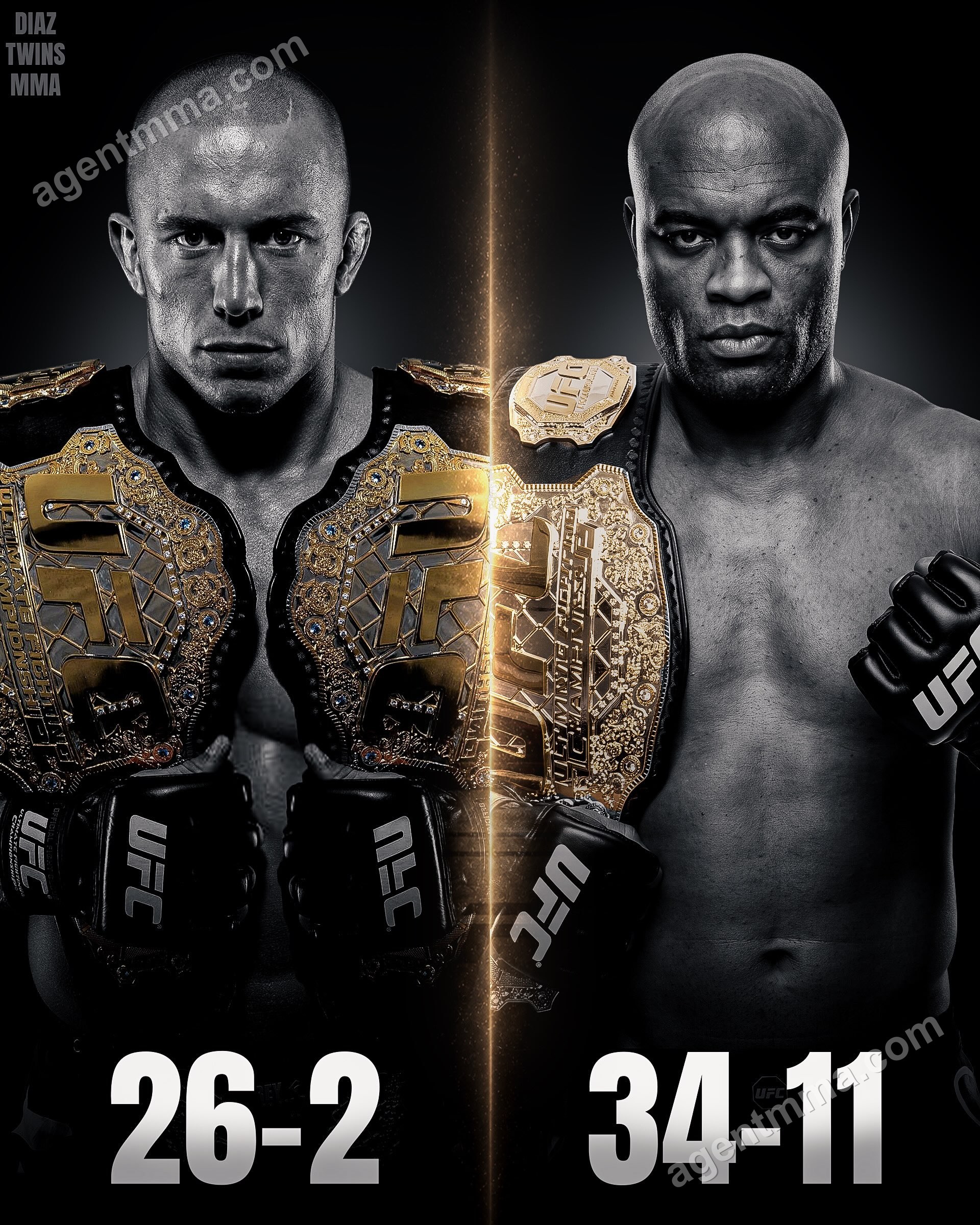 Fãs debatem o confronto entre Georges St-Pierre e Anderson Silva em seu auge que nunca aconteceu
