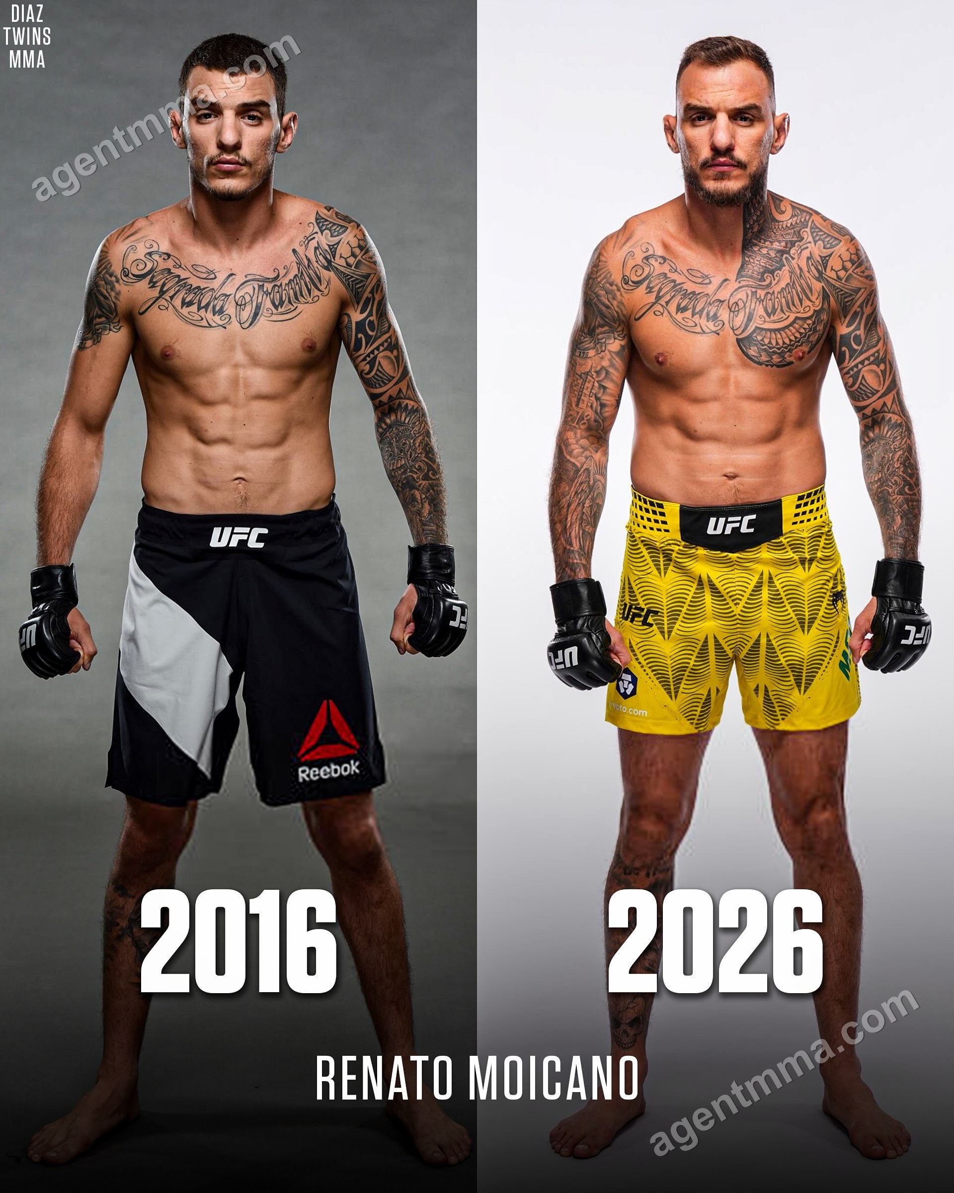 La evolución de Renato Moicano a lo largo de los años, destacada antes de UFC Vegas 123