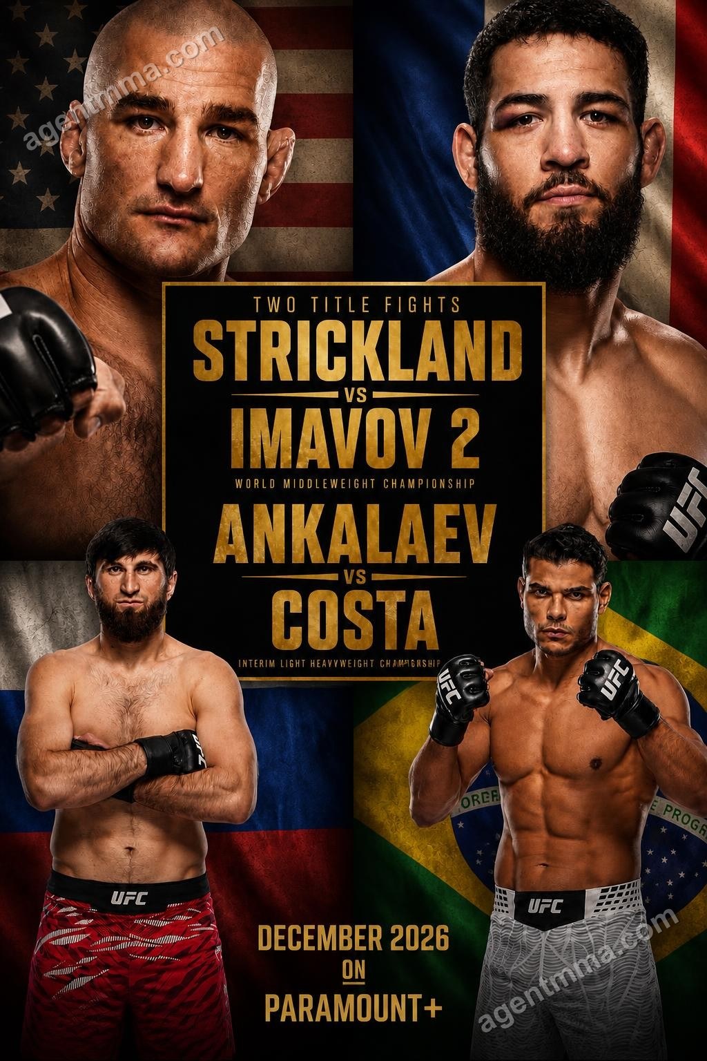 Sean Strickland quer revanche com Nassourdine Imavov antes do fim de 2026