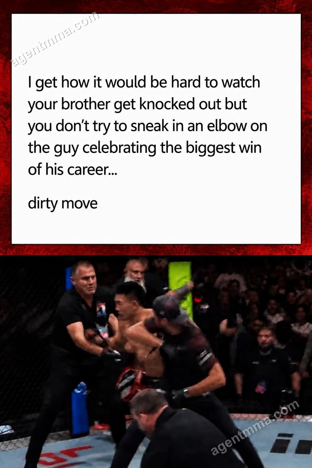 Usman accused of dirty move toward Song during post-fight celebration