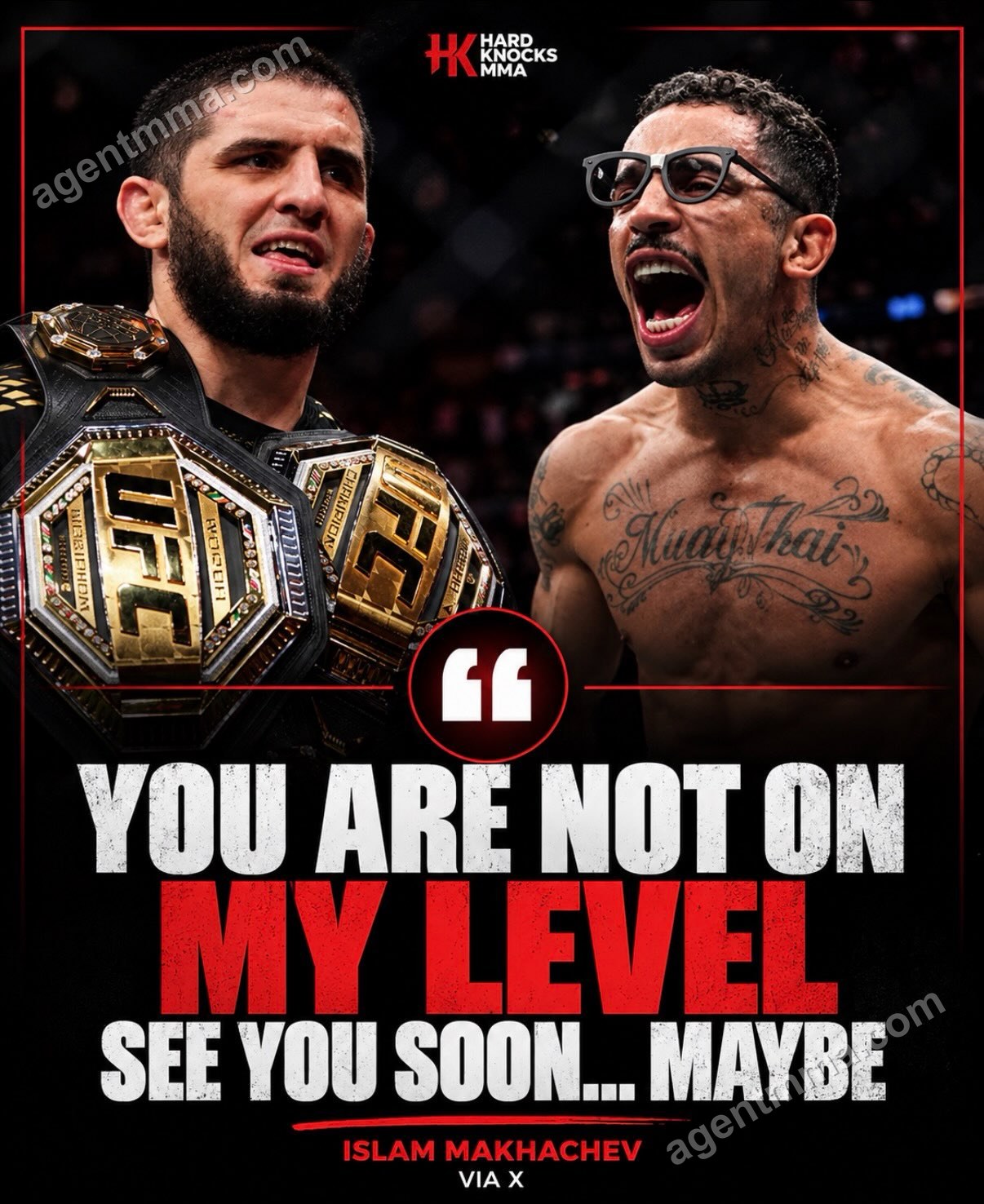 Makhachev Fires Back at Prates After Prates Alleges Faked Injury to Avoid Fight