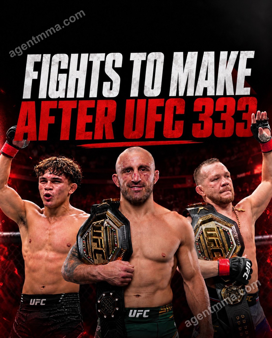 Fan proposes matchups for UFC after UFC 333, including Volkanovski vs. Silva and Pereira vs. Yan