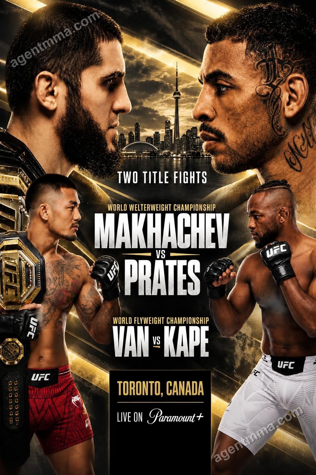Se Informa que Makhachev vs. Prates Se Está Discutiendo para UFC 336 en Toronto