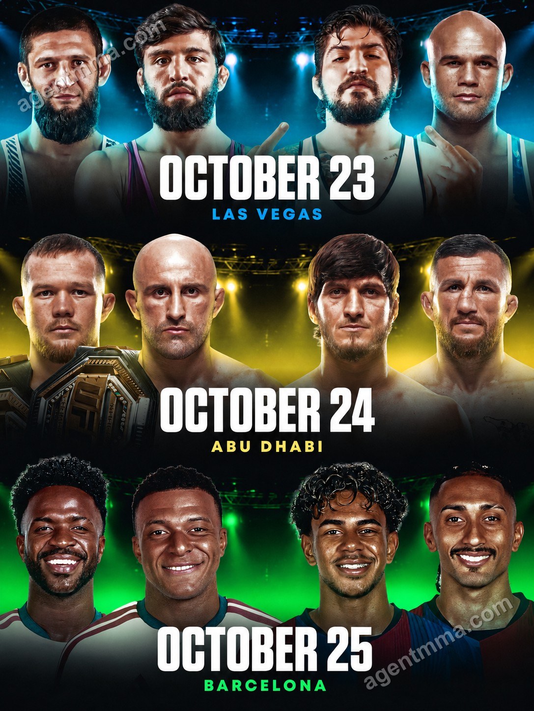 UFC 333 Волкановски vs. Евлоев Абу-Даби қаласында сенбіде өтеді, ал RAF 14 жұма күні Лас-Вегаста өтеді