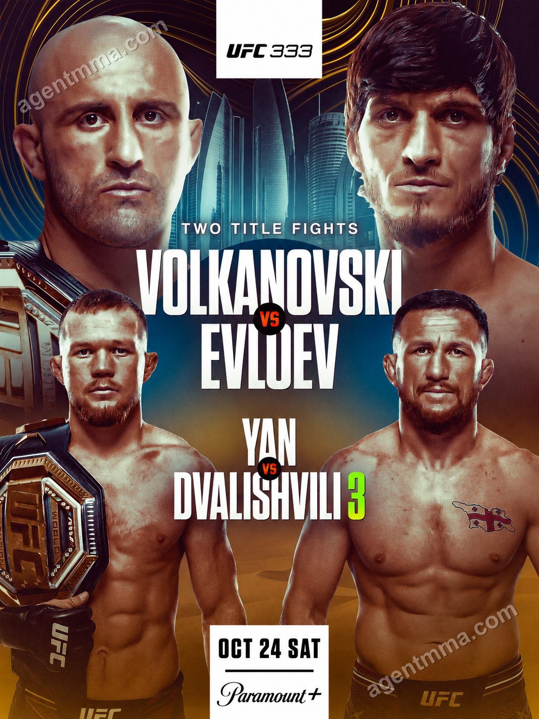 UFC 333 алғашқы прелимдері сенбіде басталады; Негізгі карта сағат 14:00 ET-де басталады