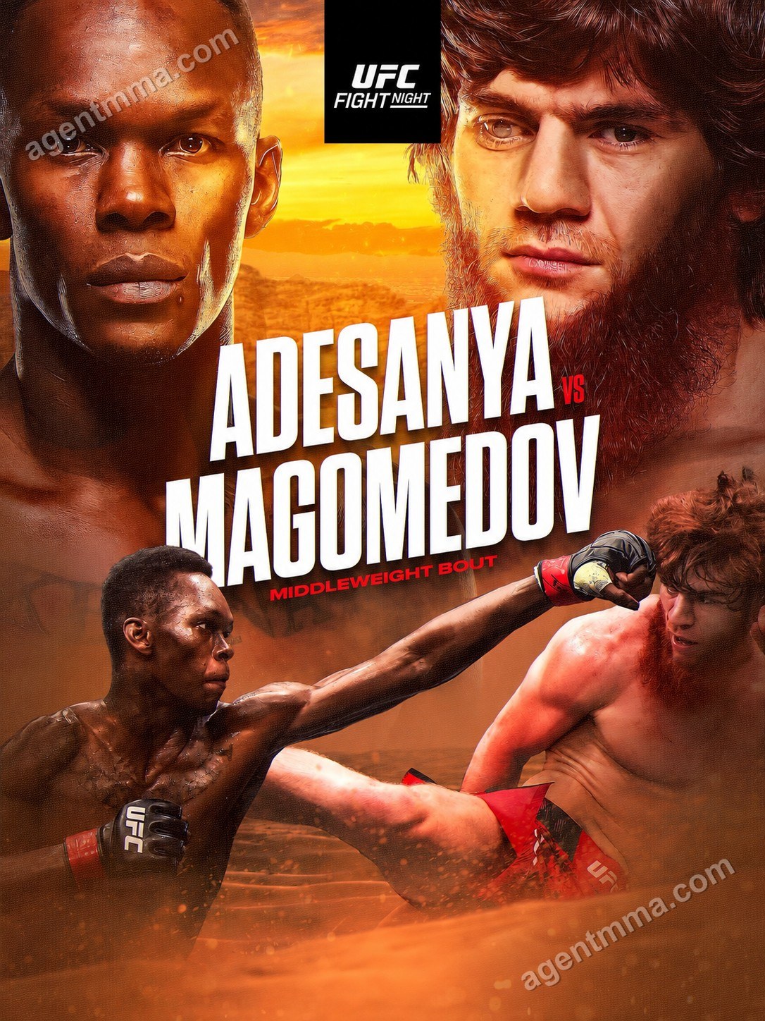 Adesanya Supuestamente Listo para Enfrentar a Shara Magomedov en el Evento Principal de UFC Arabia Saudita