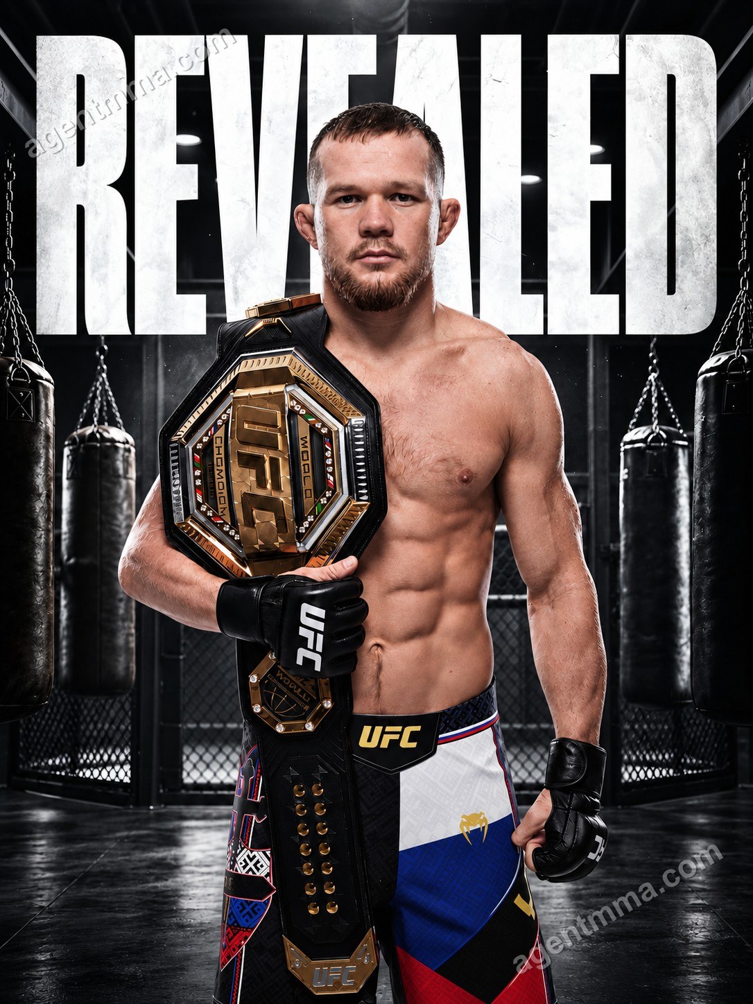 Petr Yan dévoile un short personnalisé Venum avant son combat trilogie en poids coq à l'UFC 333