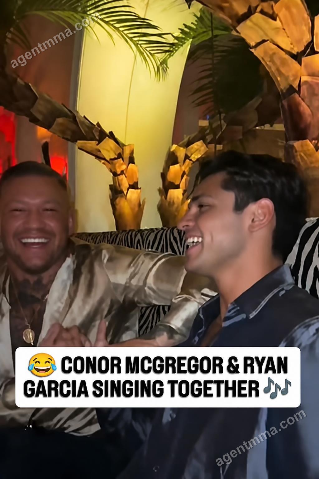 Conor McGregor and Ryan Garcia singing together was definitely not on the 2026 bingo card
