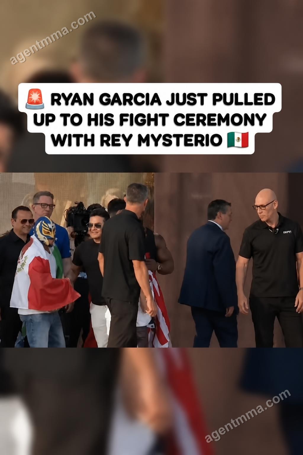 🇲🇽 RYAN GARCIA JUST PULLED UP WITH REY MYSTERIO AHEAD OF HIS CONOR BENN FIGHT 😭 Ryan Garci