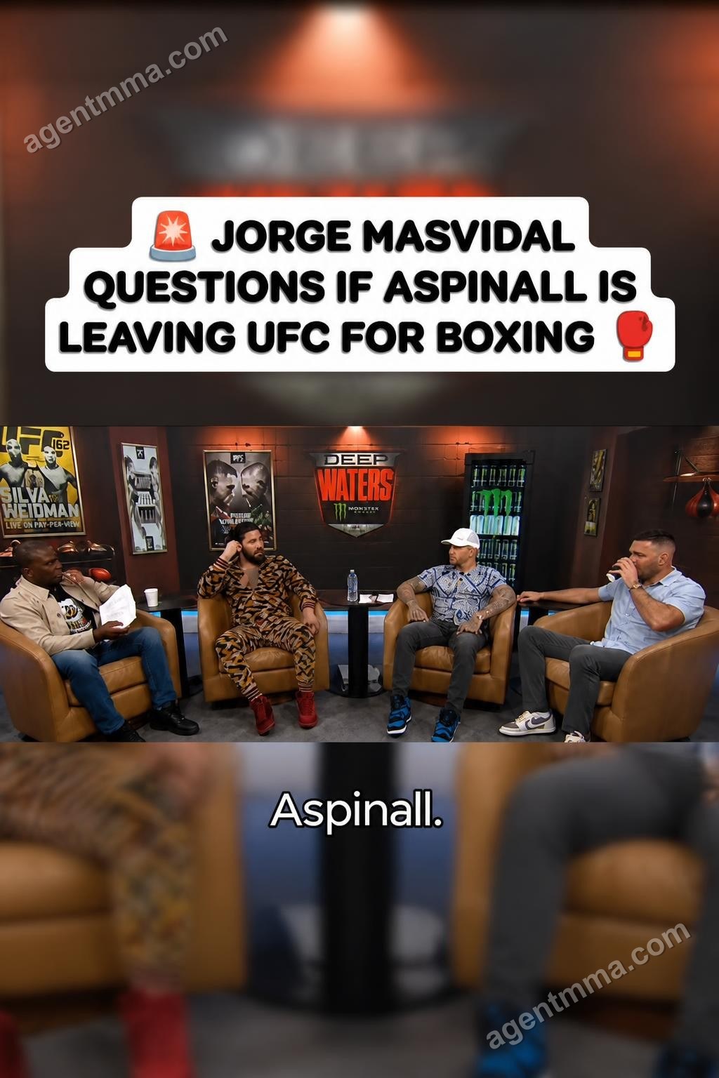 Masvidal questions if Aspinall's title vacation could be strategy to pursue boxing