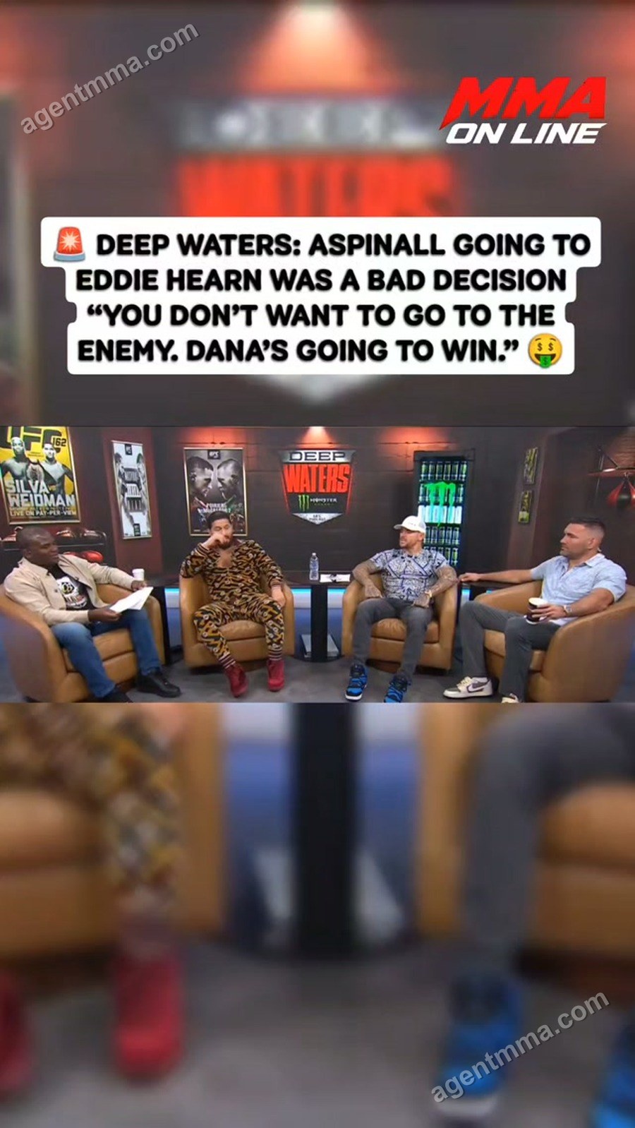 Weidman and Thomas question Aspinall's decision to have Eddie Hearn as manager