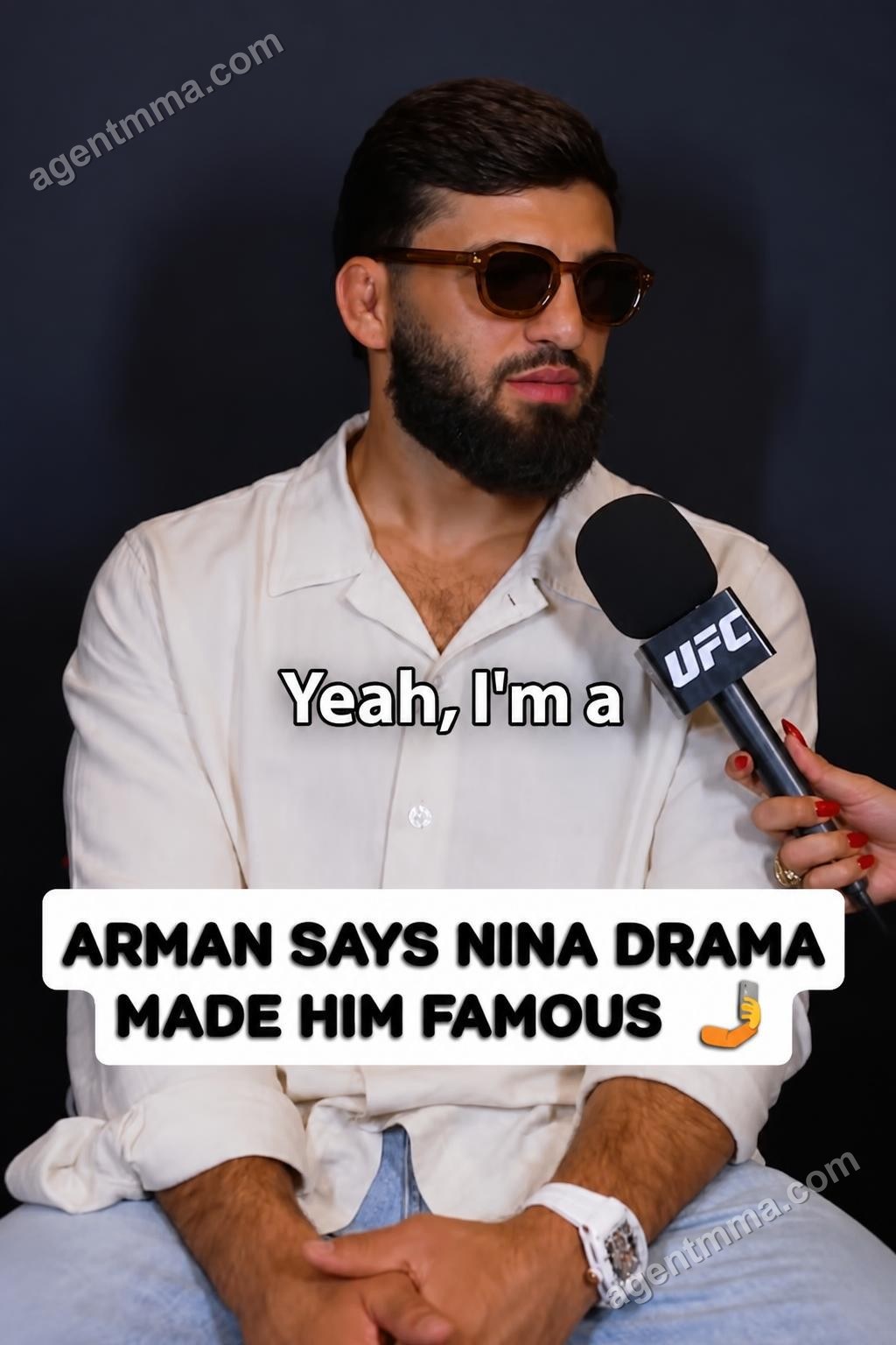 Arman Tsarukyan credits Nina Drama with helping boost his fame