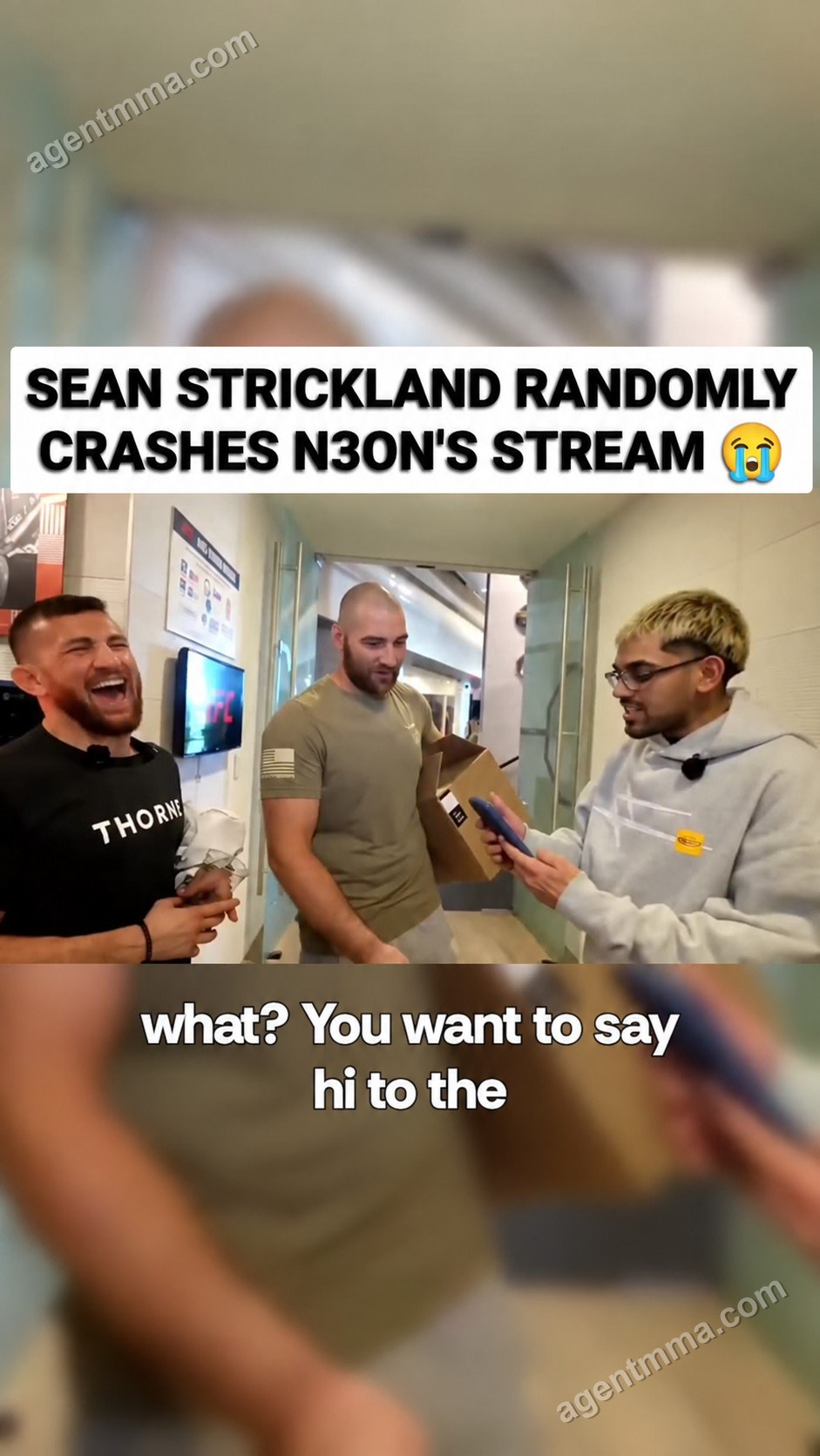 Strickland crashes N3on stream at UFC Performance Institute, takes aim at streaming community