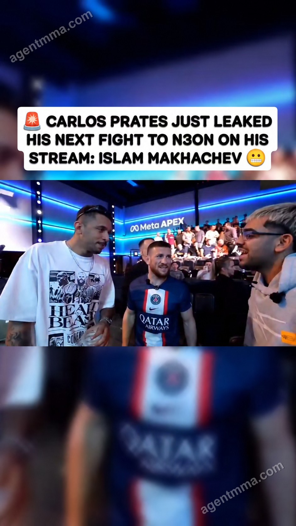 Carlos Prates may have revealed next fight against Islam Makhachev
