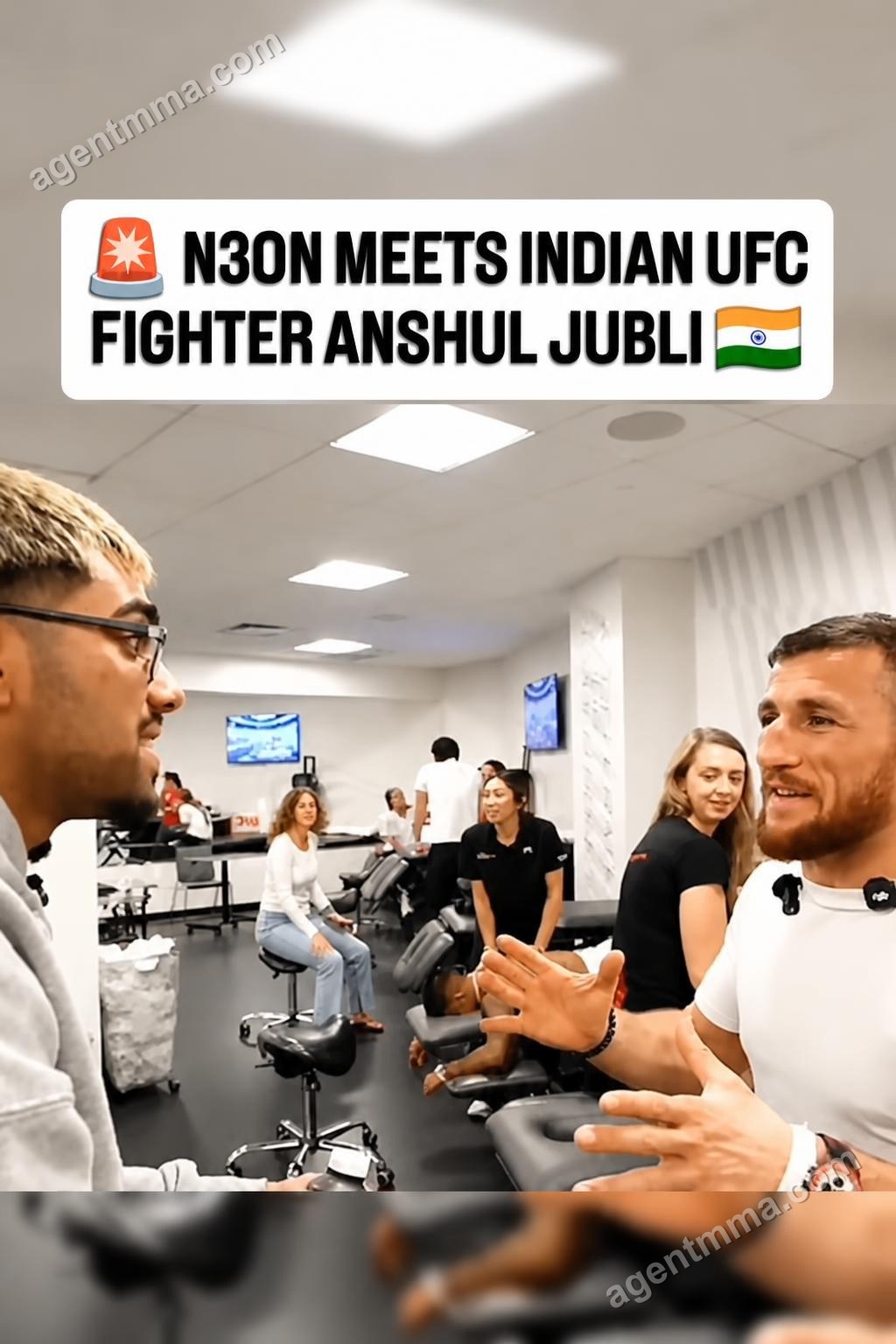 N3on meets Indian UFC fighter Anshul Jubli