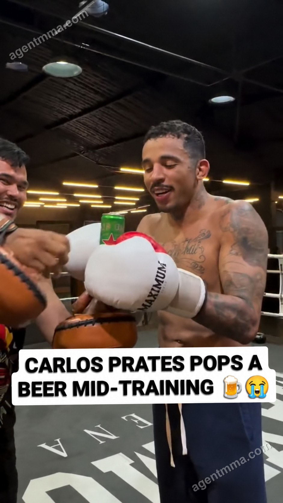 Carlos Prates Pauses Training to Drink Beer Amid Potential Makhachev Title Fight