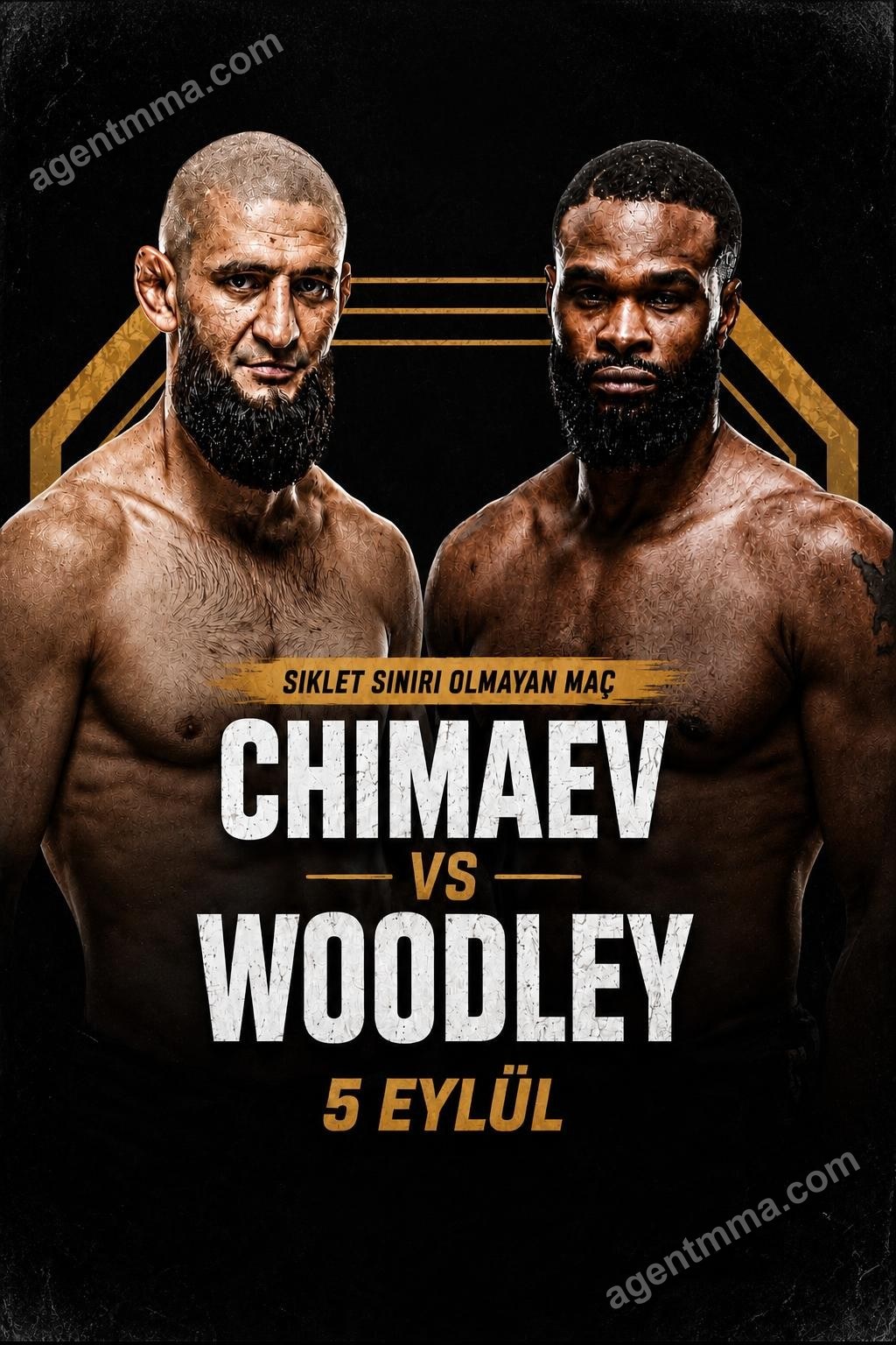 Khamzat Chimaev expected to face Tyron Woodley on September 5 at RAF Moscow