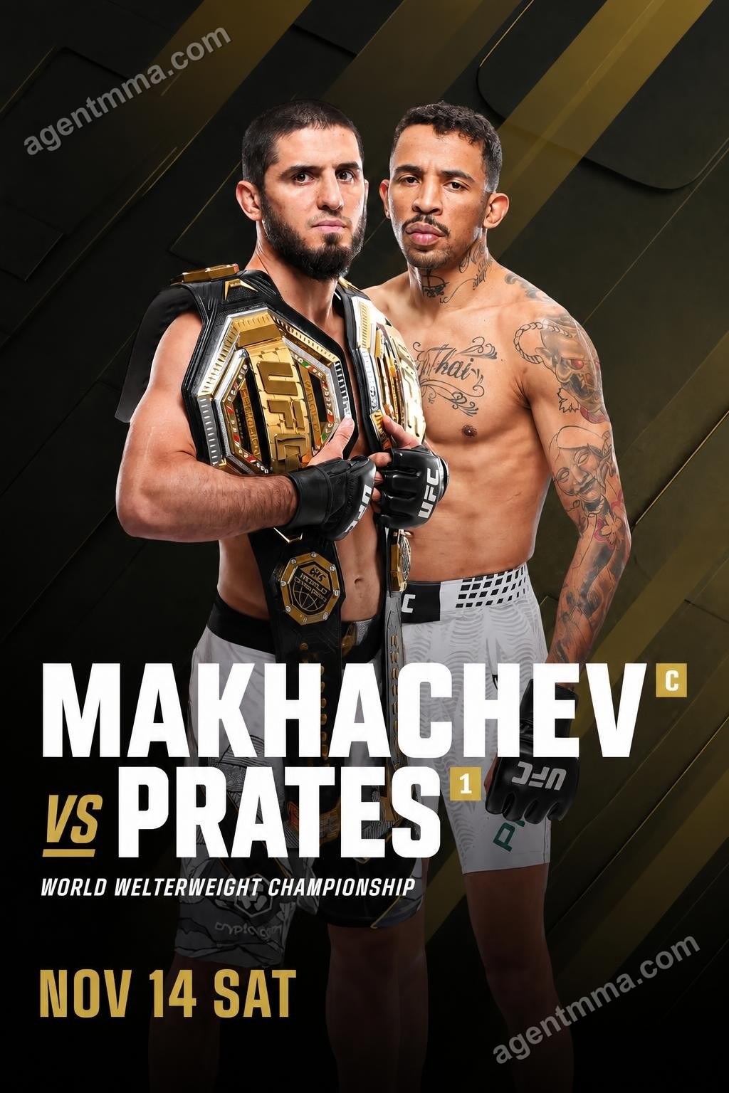 Islam Makhachev vs Carlos Prates targeted for UFC 334 at Madison Square Garden