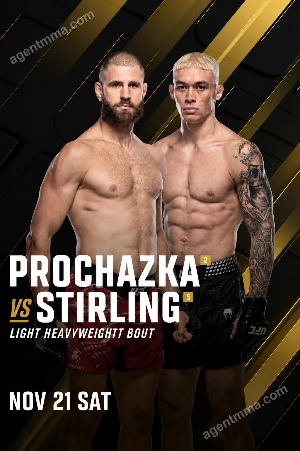 Jiří Procházka vs. Navajo Stirling targeted for UFC Doha main event on November 21