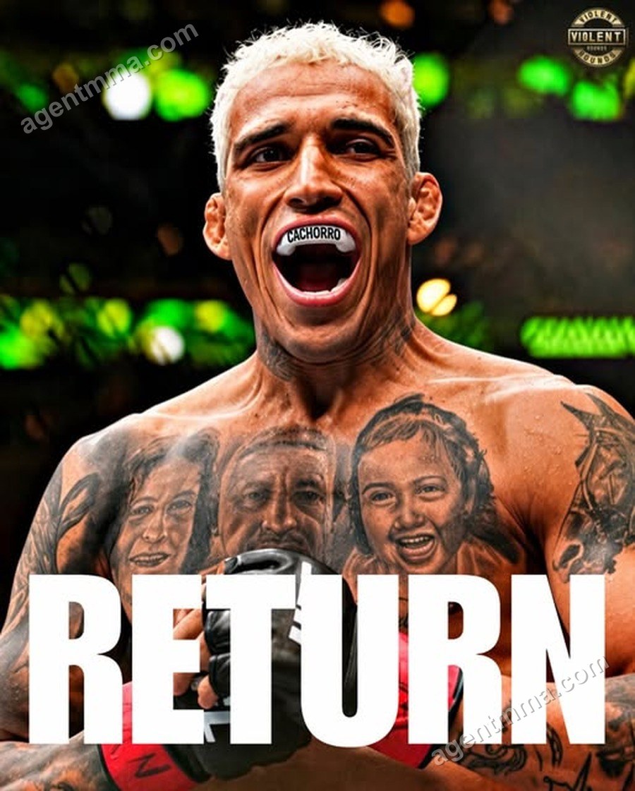 Charles Oliveira defenderá cinturón BMF ante Diego Lopes en UFC 335