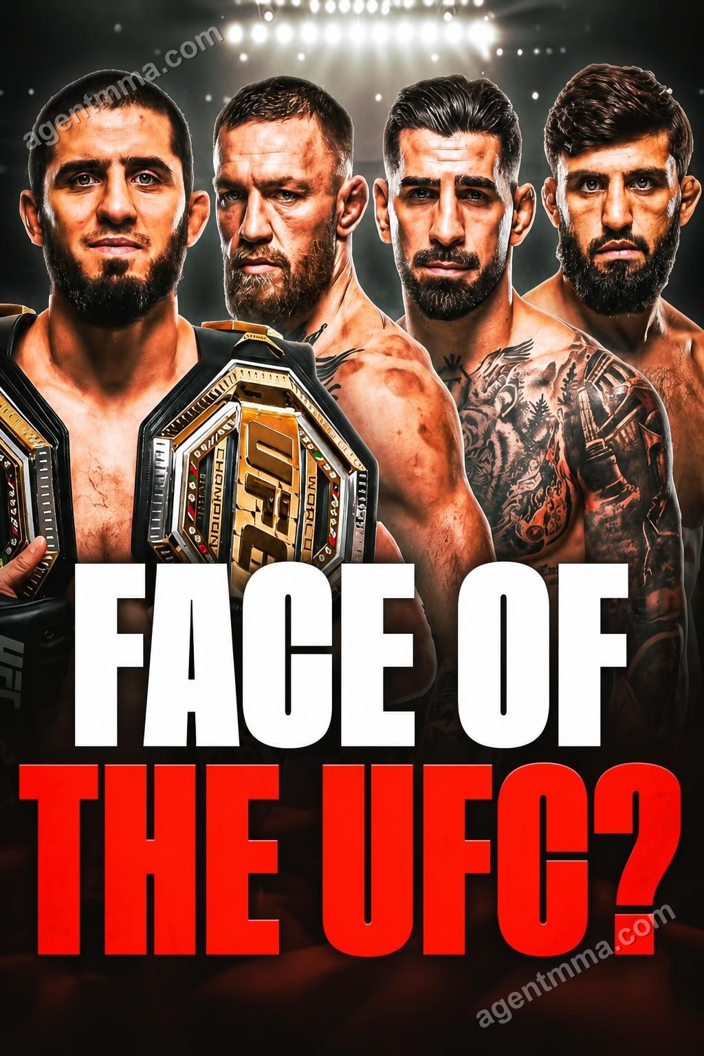 Four UFC fighters represent different paths to stardom, with Tsarukyan favored at 72% to beat Ruffy