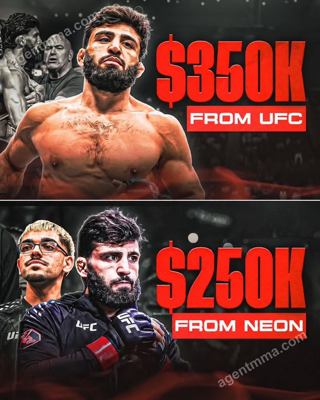 Arman Tsarukyan earned $600K total at UFC 331 between fight purse and streamer deal