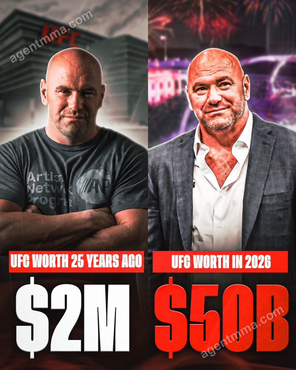 Dana White Says UFC Worth $50 Billion, Up From $2 Million Purchase Price