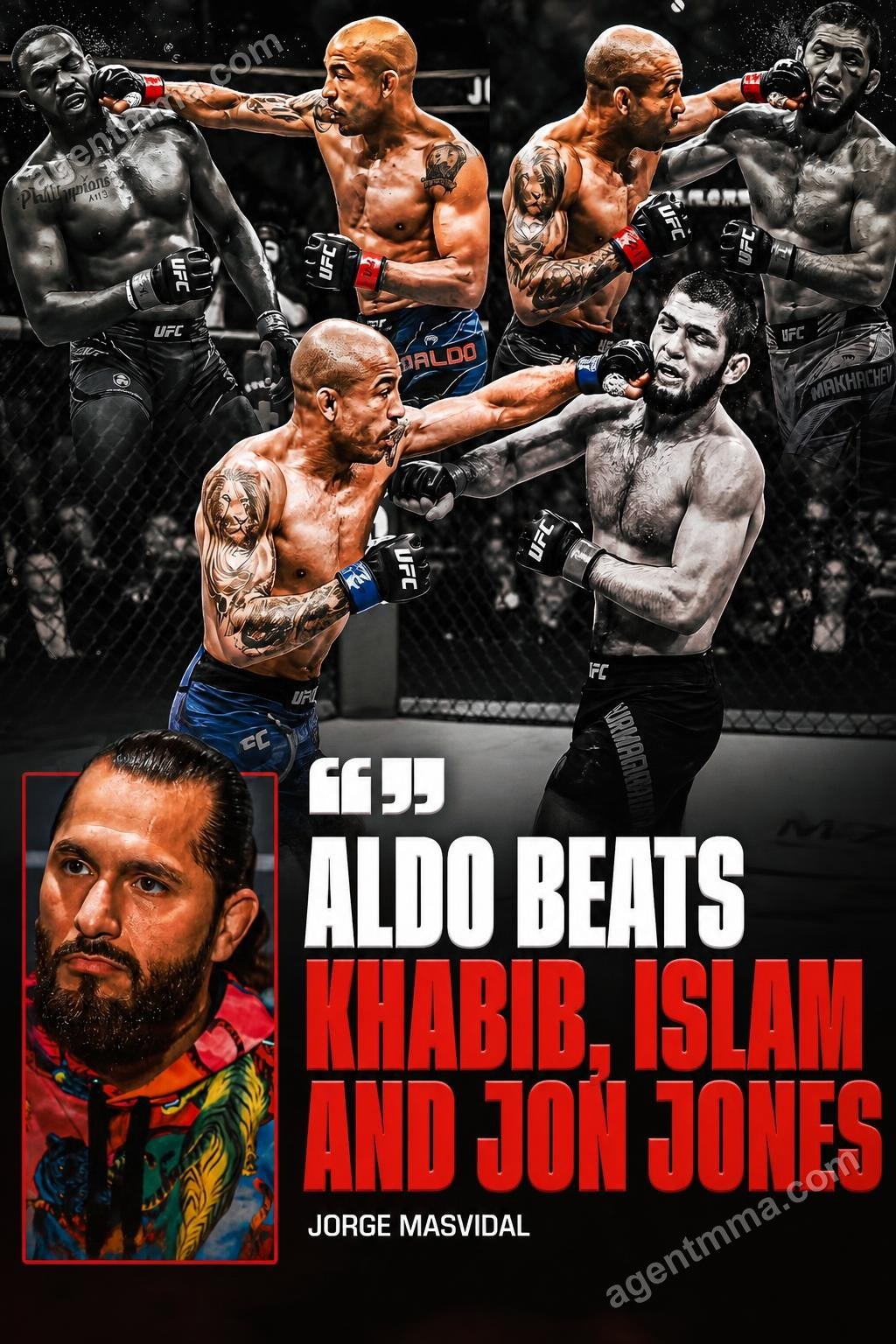 Masvidal Says Prime Aldo Would Beat Nurmagomedov, Makhachev and Jones Regardless of Weight
