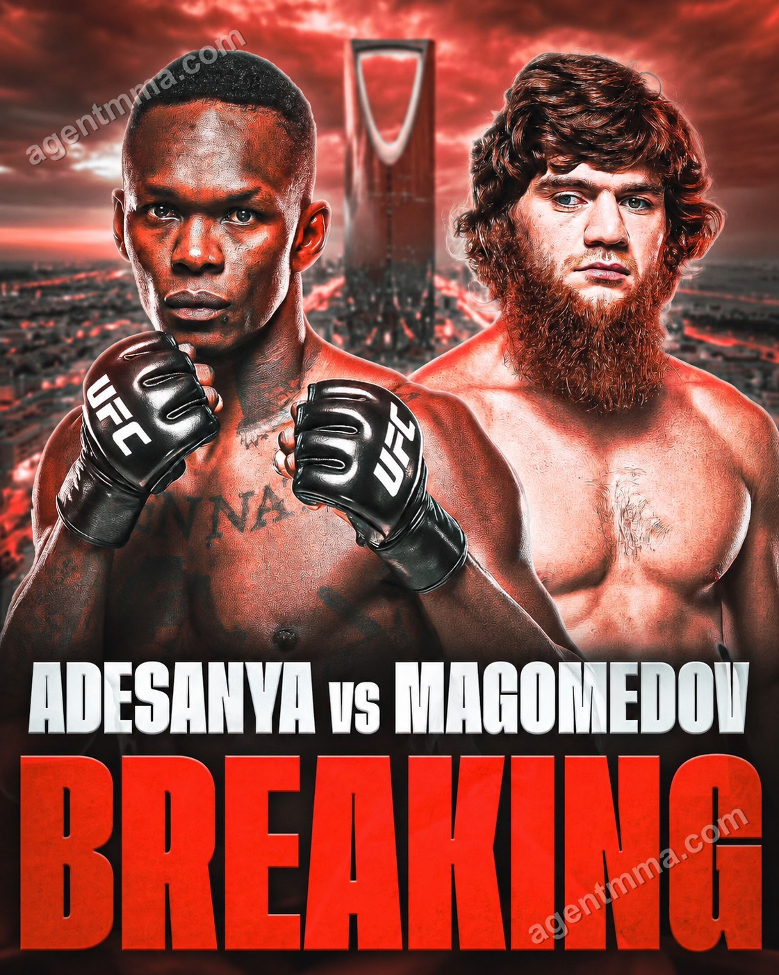 Adesanya vs. Magomedov supuestamente encabezará la cartelera de UFC en Arabia Saudita el 5 de diciembre