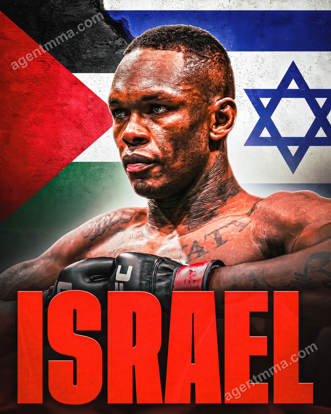 Adesanya Says He Won't Change Name Despite Viral Satirical Post, Reaffirms Palestine Stance